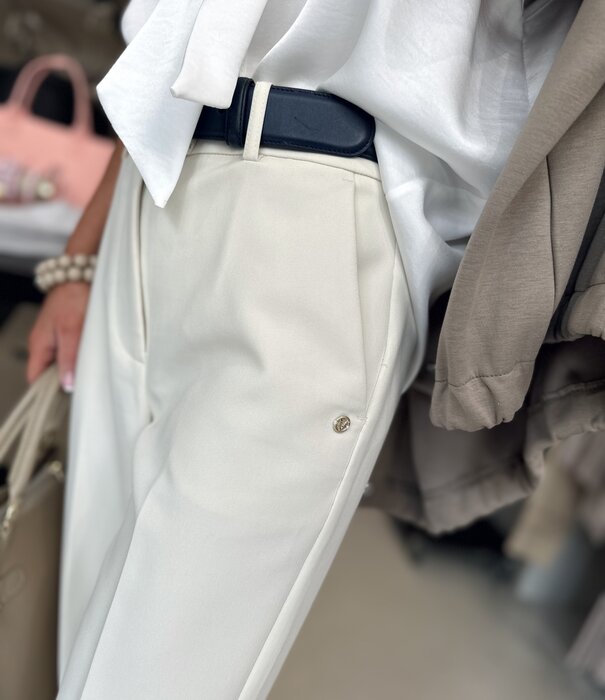 Josh V pantalon creme
