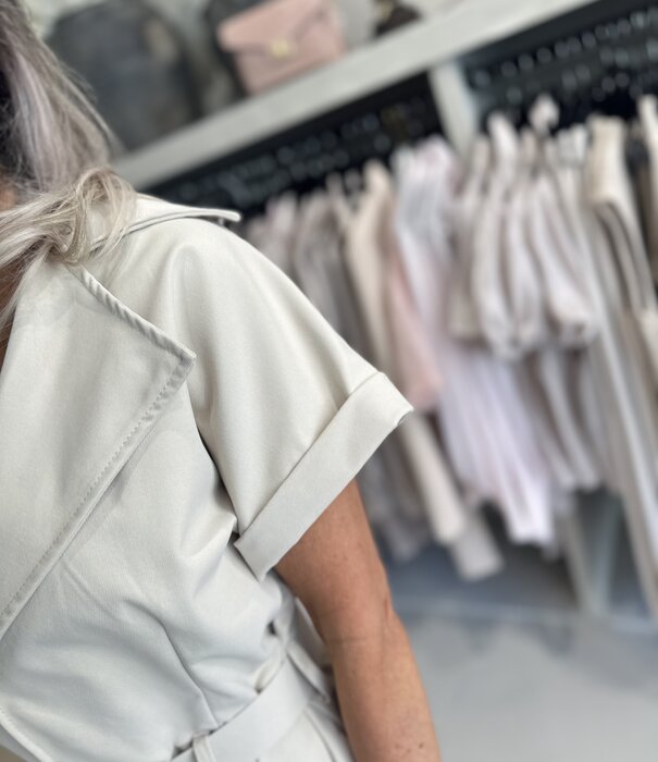 Jumpsuit kort Sol beige