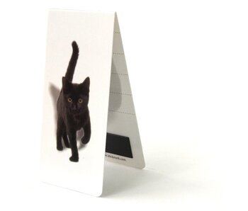 Magnetic Bookmark, Kitten, black