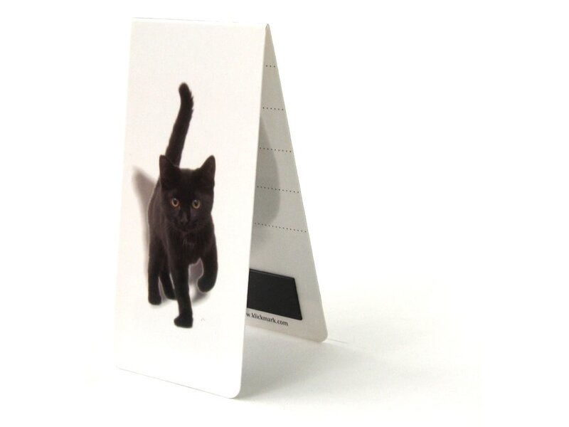 Magnetic Bookmark, Kitten, black