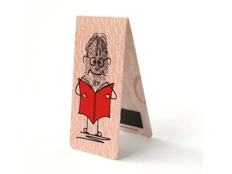 Marcapaginas magnético, el Sr. Thumb está leyendo
