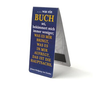 Magnetic Bookmark, German quote, J.W. von Goethe