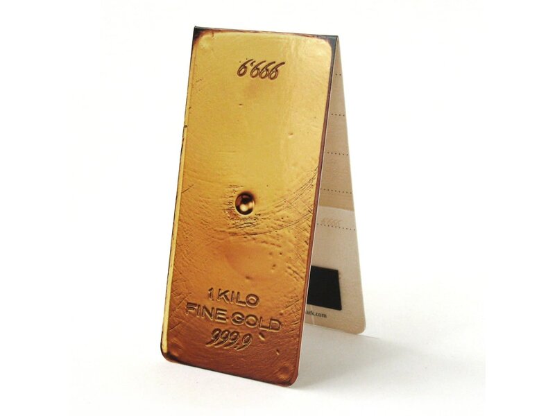 Magnetische Lesezeichen, Gold Bar