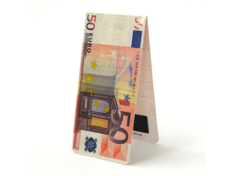 Magnetische Boekenlegger, 50 Euro Biljet