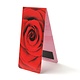 Magnetisches Lesezeichen, rote Rose
