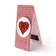 Magnetic Bookmark, Heart shaped cake, red
