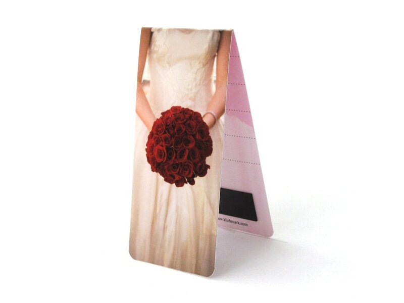 Magnetisches Lesezeichen, Hochzeit, Rose