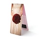Marcador magnético, boda, rosa