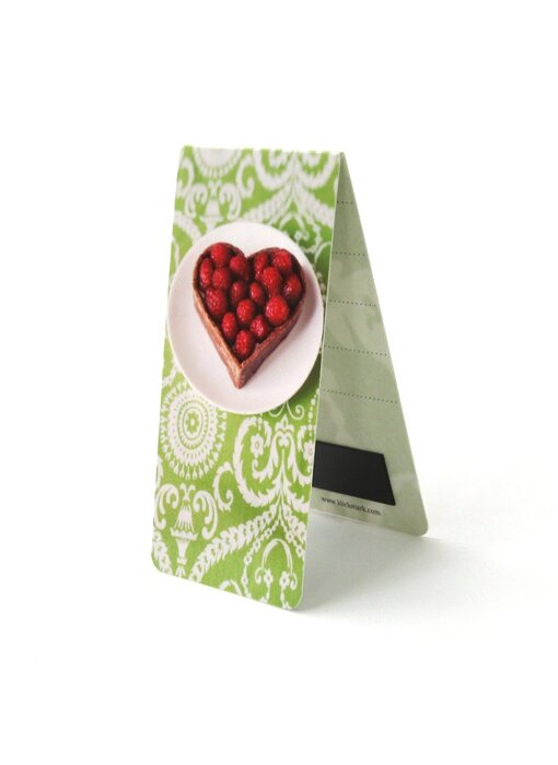Signet magnétique, Gâteau, coeur, vert