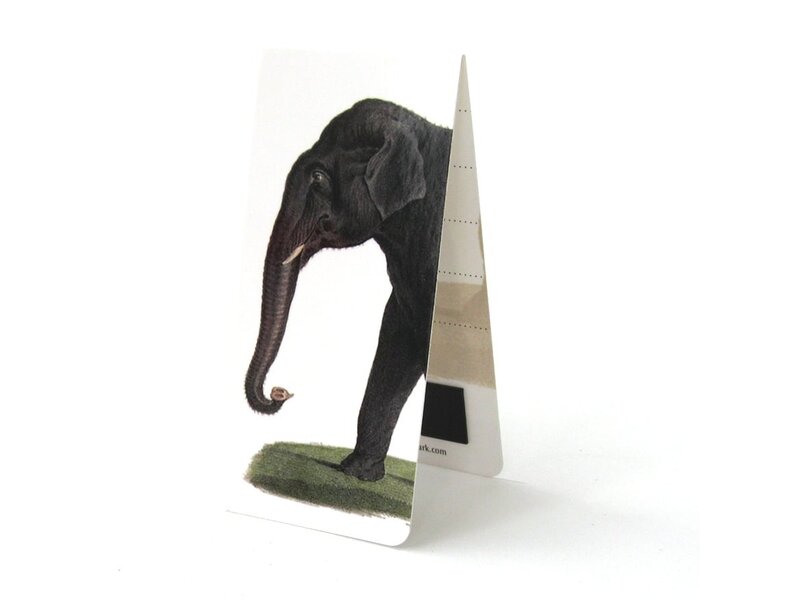Marque-page magnétique, éléphant d'Asie