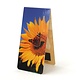 Marcapagina magnético, girasol con mariposa