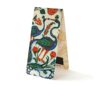 Magnetic Bookmark, Peacock, pottery