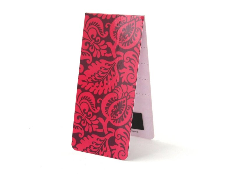Magnetisches Lesezeichen, Muster, Blumen rosa
