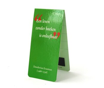 Magnetic Bookmark,  Dutch quote, D. Erasmus