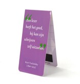 Magnetische Boekenlegger, Quote, K. Tucholsky