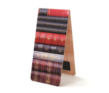 Marcapaginas magnético, pila de libros
