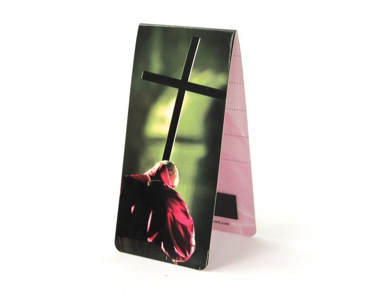 Marque-page magnétique, pape avec croix