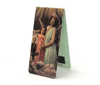 Marcapaginas magnético, ángel con niño