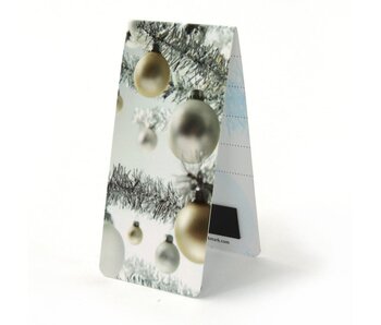 Magnetisches Lesezeichen, Weihnachtsbaum, Weihnachtskugeln