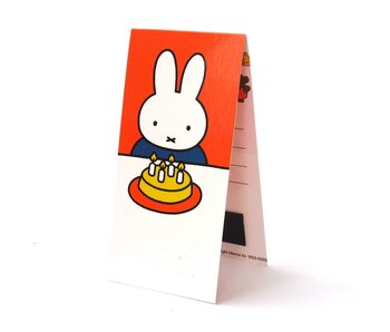 Marque-page magnétique, Miffy avec gâteau