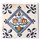 Card, Delft Blue Tile, Flower Bulb