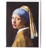 Dubbele kaart met enveloppe, Meisje met de parel, Vermeer Dubbele kaart met enveloppe, Meisje met de parel, Vermeer