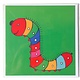 Dubbele kaart, Rups,  H.Simon ,Illustratie aria