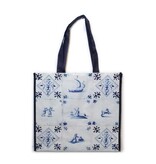 Bolso de compras, azulejos azules de Delft