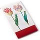 Notelet, Deux tulipes aux insectes, Marrel