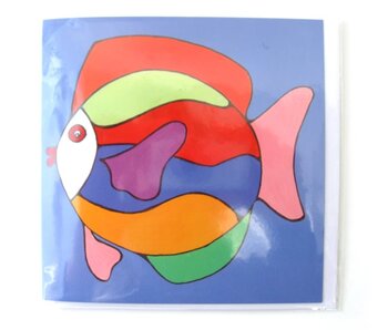 Doppelkarte, Fisch, H. Simon, Illustrationsarie
