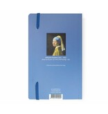 Cuaderno de tapa blanda,A6  Chica con un arete de perla