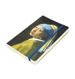 Cuaderno de tapa blanda,A6  Chica con un arete de perla