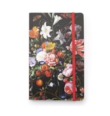 Softcover notitieboekje, Vaas met bloemen, De Heem Softcover notitieboekje, Vaas met bloemen, De Heem
