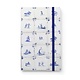 Carnet à couverture souple A6, carreaux bleu Delft