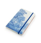 Softcover-Notizbuch, niederländische Flusslandschaft in Delfter Blau