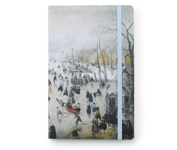 Cuaderno de tapa blanda A6, Paisaje invernal, Avercamp