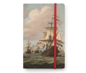Cuaderno de tapa blanda A6, Naves en el mar 1689, Van de Velde