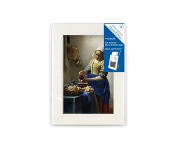 Passe-partout, S, 18 x 12,8 cm, Vermeer, Milkmaid