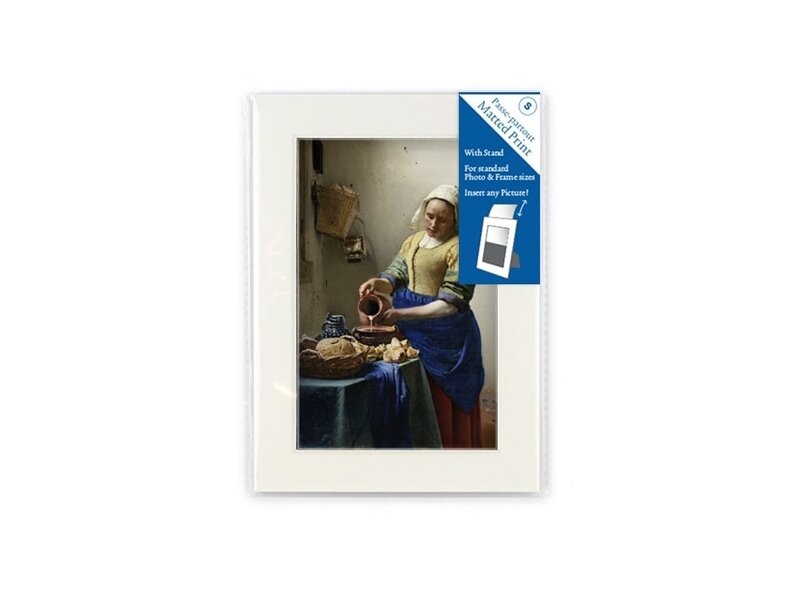 Paspartú, S, 18 x 12.8 cm, Vermeer, Lechera