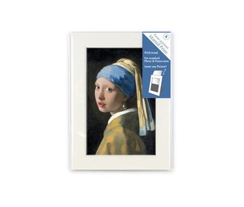 Passe-partout, S, 18 x 12.8 cm, Chica con un arete de perla, Vermeer