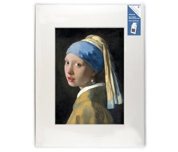 Passe-partout, XL, 40 x 30 cm, niña con un pendiente de perlas, Vermeer