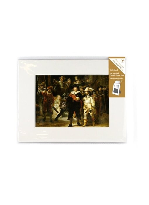 Passe-Partout mit Reproduktion, M, De Nachtwacht, Rembrandt