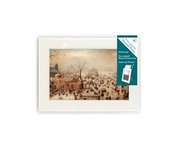 Passe-Partout mit Reproduktion, S, Winterlandschaft, Avercamp