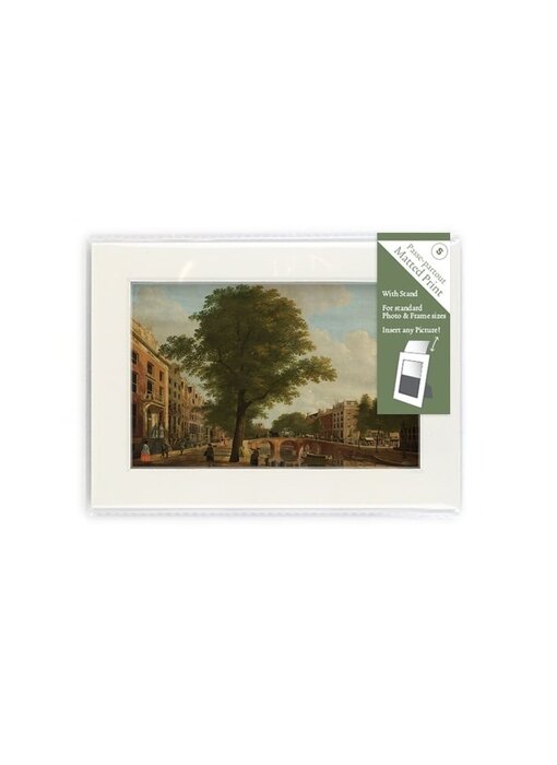 Matted prints  with reproduction, S, View on the Herengracht, Keun