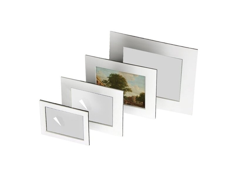 Passe-Partout mit Reproduktion, L, Blick auf die Herengracht, Keun