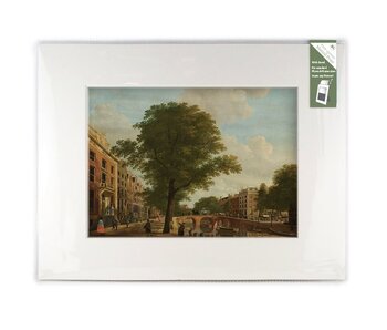 Matted prints  with reproduction, XL, View on the Herengracht, Keun