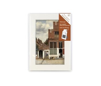 Passe-partout ,S ,18 x 13 cm , Straatje van Vermeer