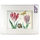 Matted prints with reproduction, XL, Two tulips with shell and insects, Marrel