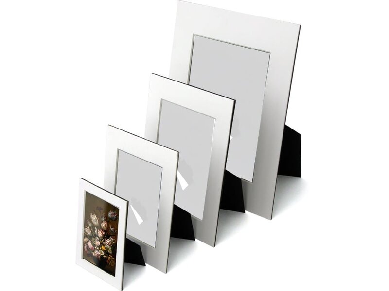 Passe-partout met reproductie, S, Stilleven met bloemen, Bollongier