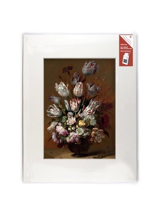 Passe-partout met reproductie, XL, Stilleven met bloemen, Bollongier